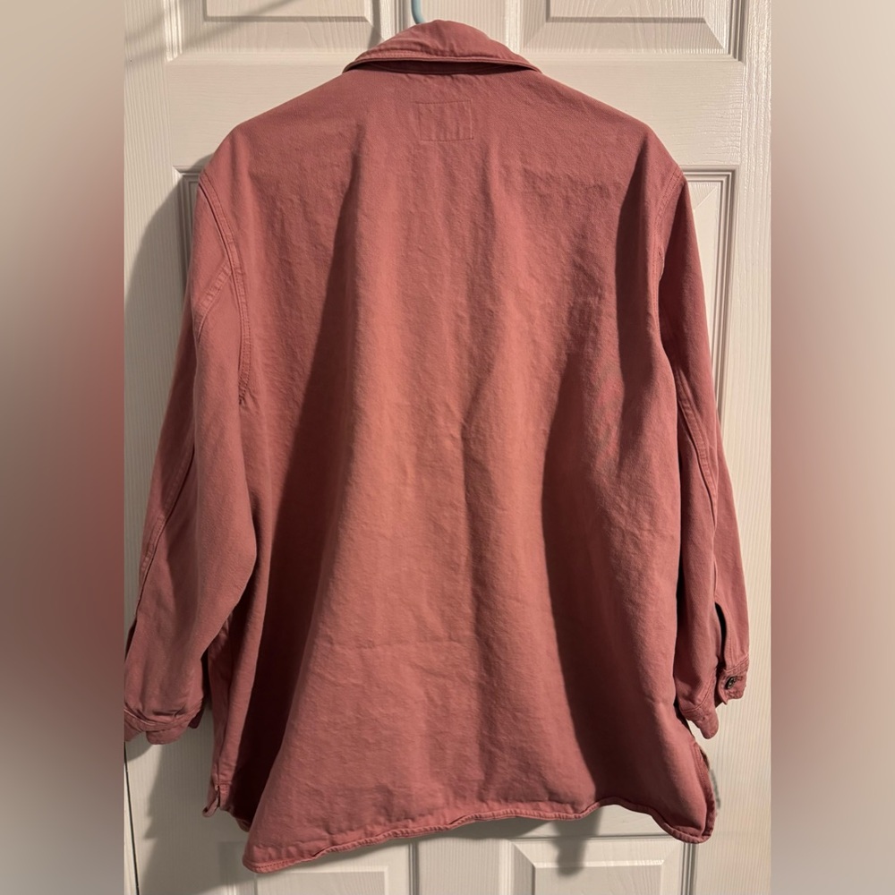 Dusty Rose Denim Oversized Jacket XXL - Picture 4 of 15